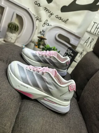 Adidas Lightstrike Pro Silver and Pink Lifestyle Sneakers 7