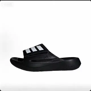 Adidas Lightstrike Slide 黑色白色 模制整体鞋底 单根可调节鞋带 拖鞋