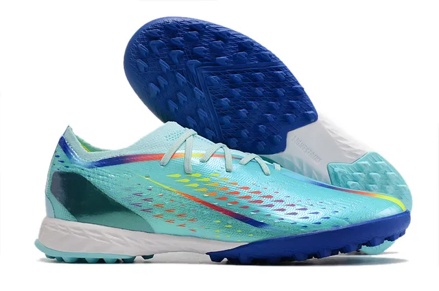 Adidas أحذية كرة القدم للعشب الاصطناعي برتقالي أسود upper منخفض القطع من نسيج شبكي نظام الرباط غير متماثل 9