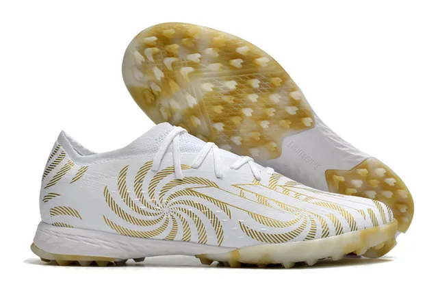 Adidas أحذية كرة القدم للعشب الاصطناعي برتقالي أسود upper منخفض القطع من نسيج شبكي نظام الرباط غير متماثل 10