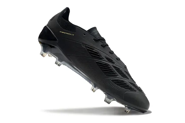 Adidas Predator Noir et Or pour terrain ferme Chaussures de football 2