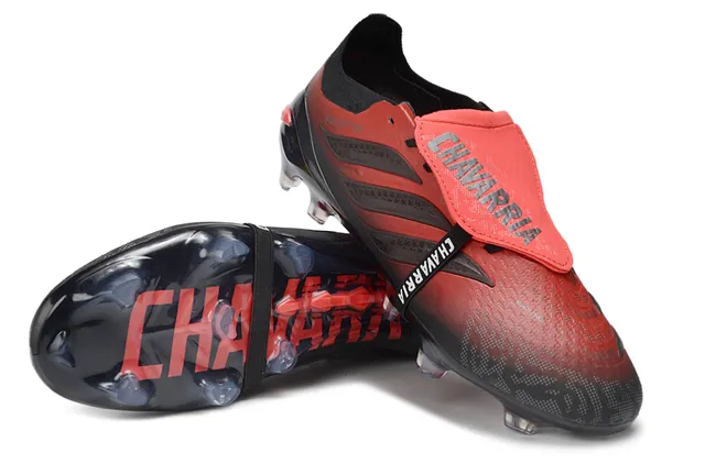 Adidas Predator Chavarría Red Black Firm-Ground ফুটবল জুতা 4