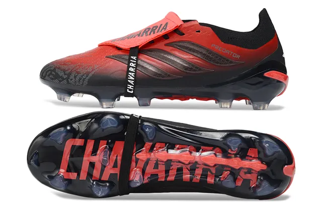 Adidas Predator Chavarría Red Black Firm-Ground ফুটবল জুতা 6