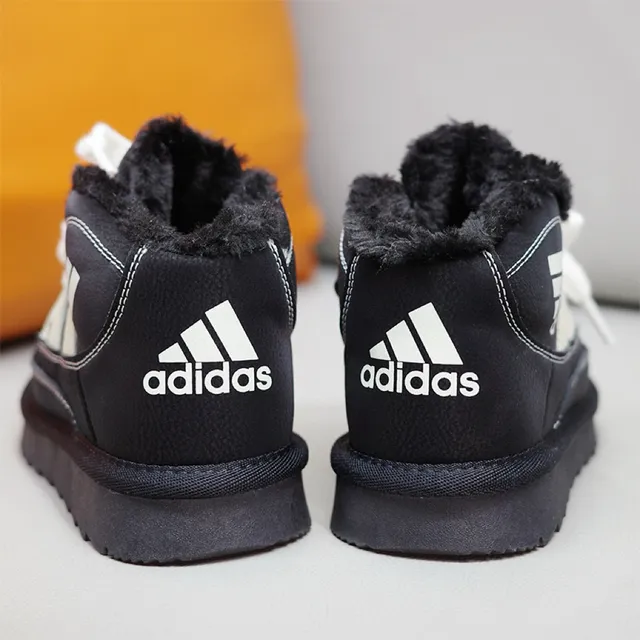 Adidas أحذية الثلج عالية الارتفاع بنفسجي وبيج مبطنة 14