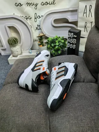 Adidas Purple Gray Suede Upper Three-Stripe Side Panel Sneakers 6
