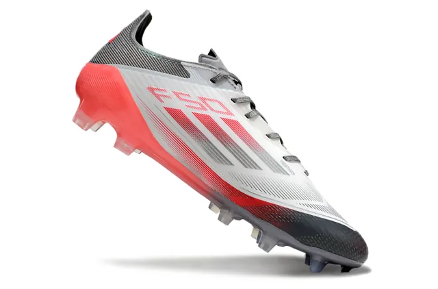 Adidas Vermelho Preto Baixo Corte Sintético Superior Translúcido TPU Stud System Campo Firme Sapatos de Futebol 2