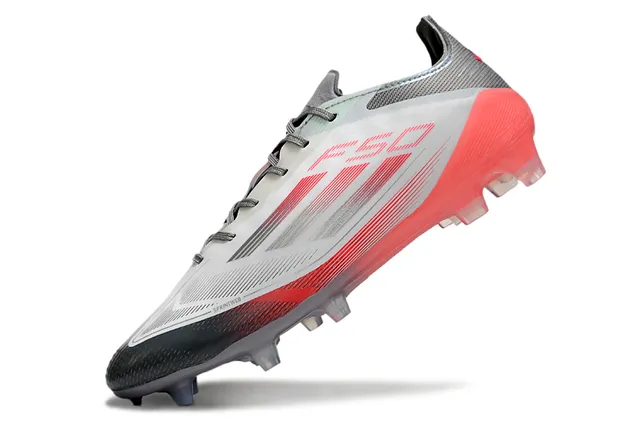 Adidas Vermelho Preto Baixo Corte Sintético Superior Translúcido TPU Stud System Campo Firme Sapatos de Futebol 3
