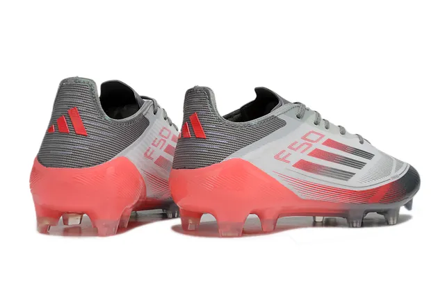Adidas Vermelho Preto Baixo Corte Sintético Superior Translúcido TPU Stud System Campo Firme Sapatos de Futebol 5