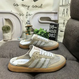 Adidas Samba লেস-আপ মুল Beige এবং Off-White ক্যাজুয়াল লোফার্স