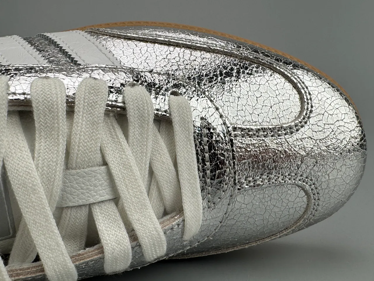 Adidas Samba Argent Métallique Blanc Lifestyle Sneakers 4