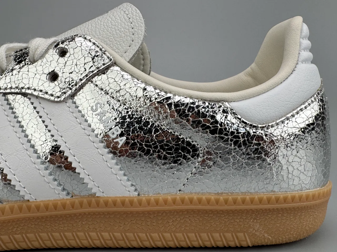 Adidas Samba Argent Métallique Blanc Lifestyle Sneakers 5