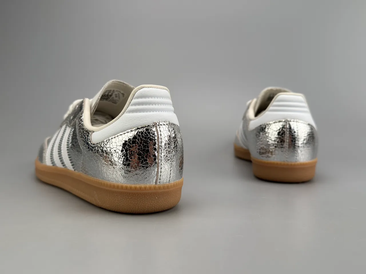Adidas Samba Argent Métallique Blanc Lifestyle Sneakers 6