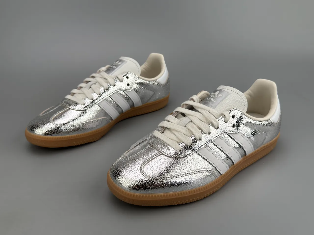 Adidas Samba Argent Métallique Blanc Lifestyle Sneakers 7