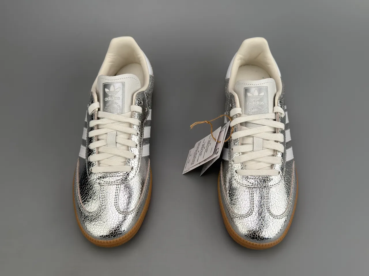 Adidas Samba Argent Métallique Blanc Lifestyle Sneakers 9