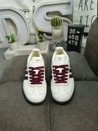 Adidas Samba Off-White Burgundy Chaussures Lifestyle 10