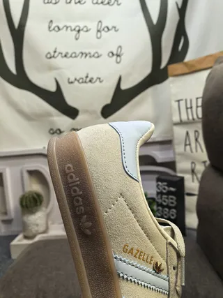 Adidas Samba OG Beige et Bleu Clair Lifestyle Sneakers 3