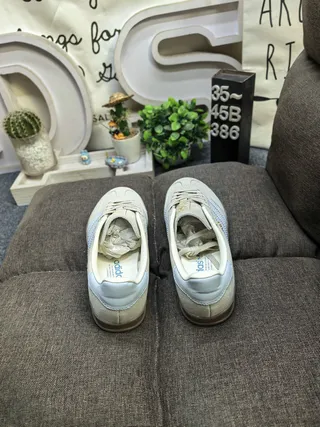 Adidas Samba OG Beige et Bleu Clair Lifestyle Sneakers 8
