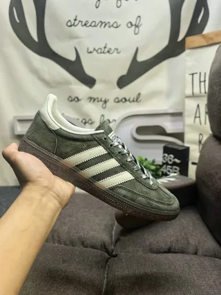 Adidas Samba OG حذاء رياضي أسلوب حياة أخضر زيتوني سويد 5