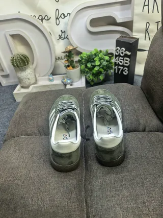 Adidas Samba OG حذاء رياضي أسلوب حياة أخضر زيتوني سويد 8