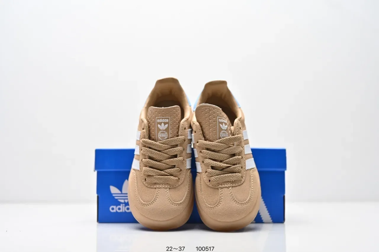 Adidas Samba OG أحذية رياضية Lifestyle وردي وأزرق فاتح بخطوط 4