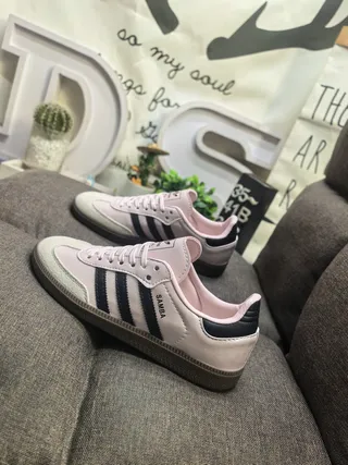 Adidas Samba Chaussures Lifestyle Rose et Noir 7