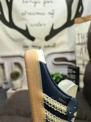 Adidas Samba Slip-On Chaussures Lifestyle en Daim Bleu 3