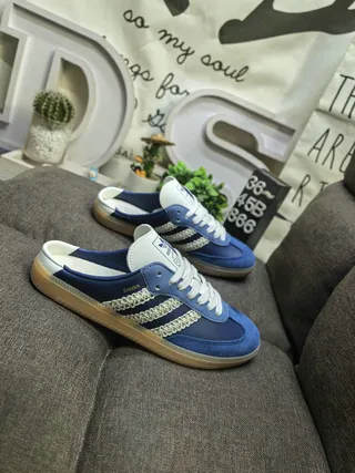 Adidas Samba Slip-On Chaussures Lifestyle en Daim Bleu 9