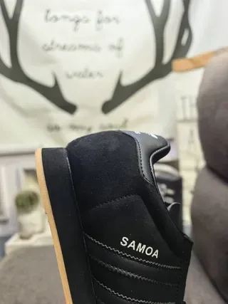 Adidas Samoa White Black Rainbow Outsole Lifestyle Sneakers 3