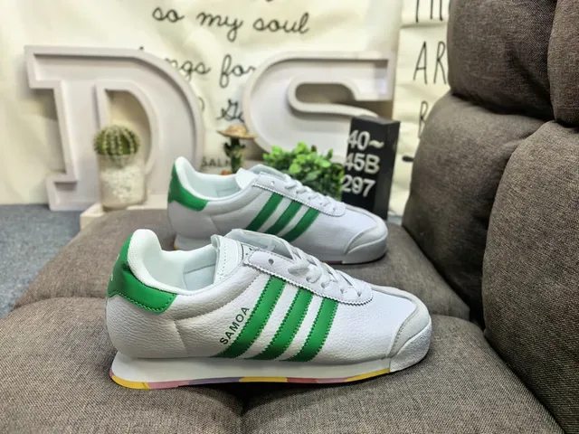 Adidas Samoa White Black Rainbow Outsole Lifestyle Sneakers 21