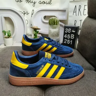 Adidas Spezial نافي و أصفر سويد أسلوب الحياة سنيكرز