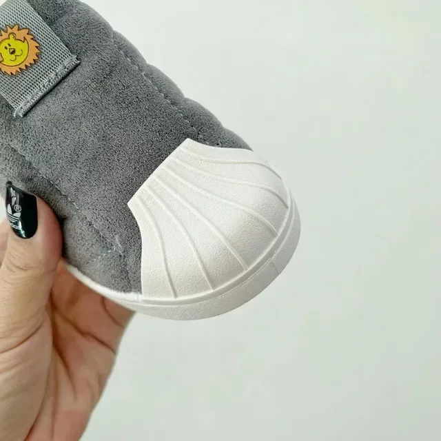 Adidas Superstar أطفال سكيب أون مقلمة رمادية أسلوب حياة أحذية رياضية 10