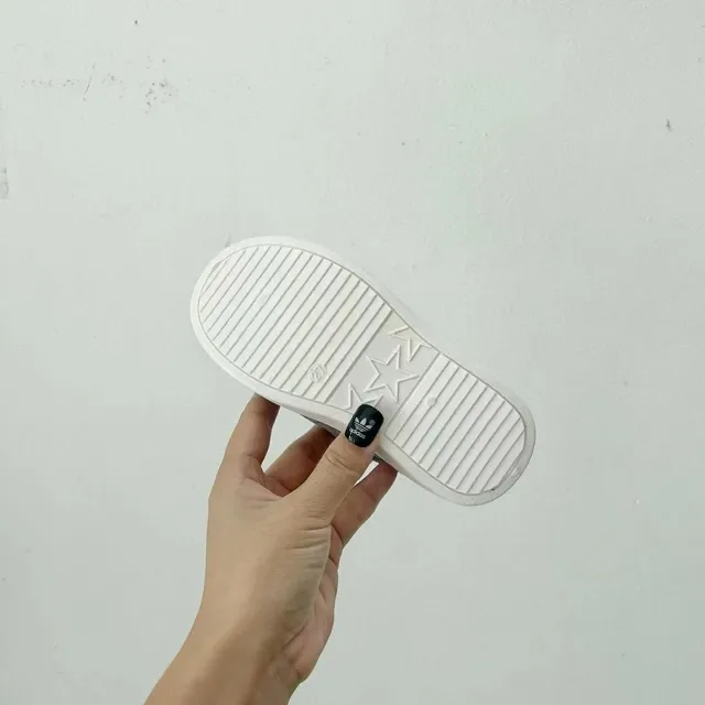 Adidas Superstar أطفال سكيب أون مقلمة رمادية أسلوب حياة أحذية رياضية 14