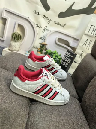 Adidas Superstar Blanc Rouge Noir Lifestyle Sneakers 9