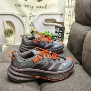 Adidas TERREX Agravic Flow 灰色 紫色 橙色 跑鞋
