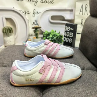 Adidas Tokyo بدون أربطة ثلاث شرائط نمط حياة أحذية رياضية