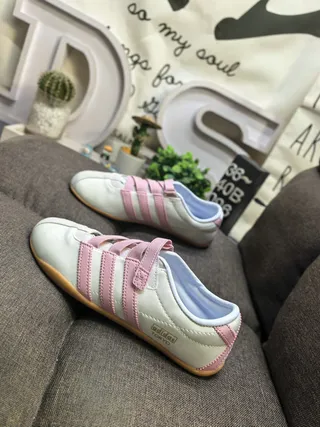 Adidas Tokyo sin cordones con tres rayas zapatillas lifestyle 7