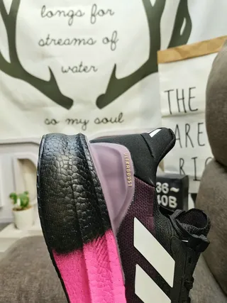 Adidas Ultraboost সাদা হালকা নীল কালো লাল দৌড়ানোর জুতো 3
