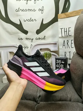 Adidas Ultraboost সাদা হালকা নীল কালো লাল দৌড়ানোর জুতো 5