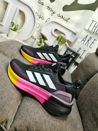 Adidas Ultraboost সাদা হালকা নীল কালো লাল দৌড়ানোর জুতো 7