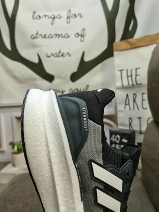 Adidas Ultraboost সাদা হালকা নীল কালো লাল দৌড়ানোর জুতো 13