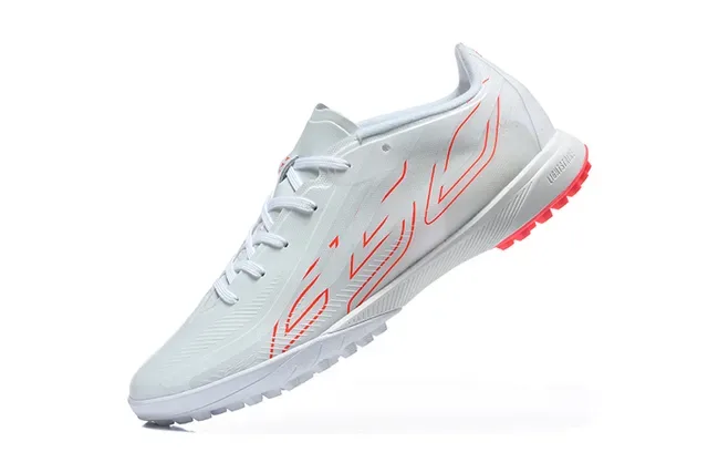 Adidas White Red Low-Profile Synthetic Upper Conical Studs Turf Soccer Shoes 4
