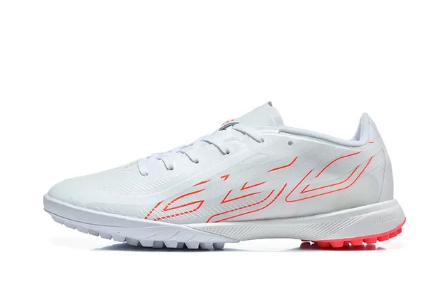 Adidas White Red Low-Profile Synthetic Upper Conical Studs Turf Soccer Shoes 10