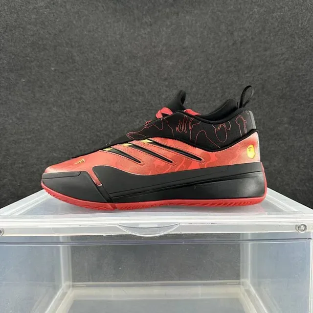 Adidas x A Bathing Ape Forum Low كامو أحمر أسلوب حياة سنيكرز 2