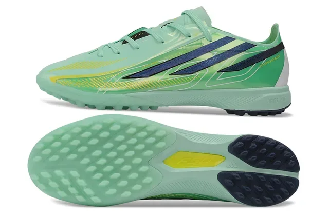 Adidas X Speedportal Chuteiras de Futebol Mint Green Navy Yellow Turf 6