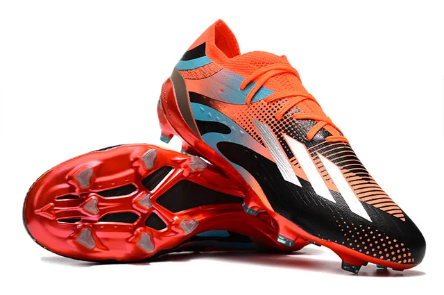 Adidas X Speedportal Naranja Negro Cian Zapatos de fútbol para terreno firme 4