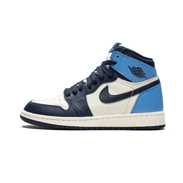 Air Jordan 1 White Navy Light Blue Basketball Shoes 5