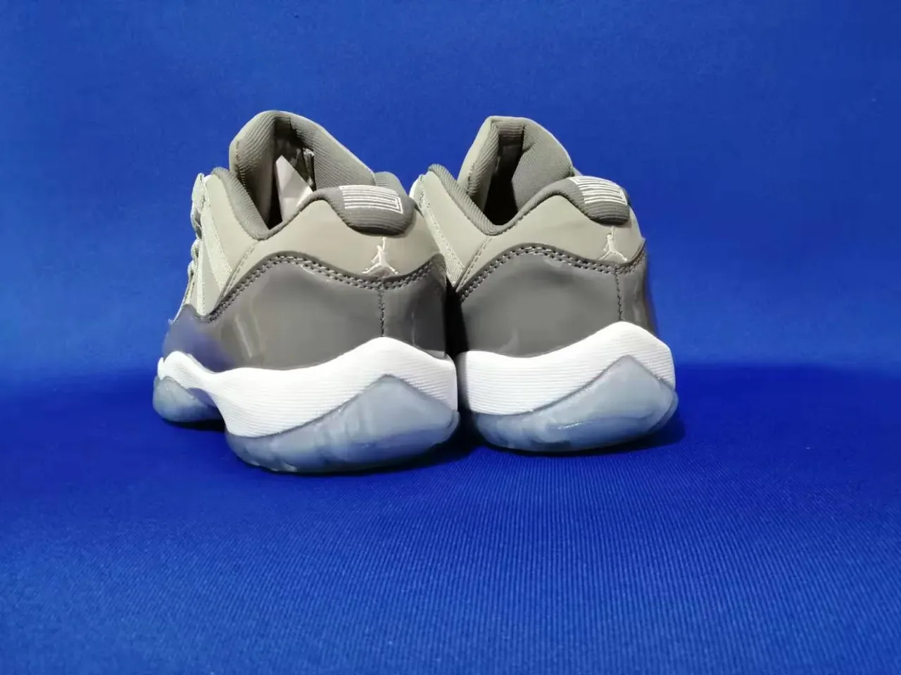 Air Jordan 11 Light Gray Patent Leather Basketball Shoes 2