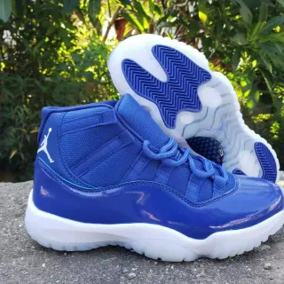Air Jordan 11 Royal Blue Tênis de Basquete Couro Patentado