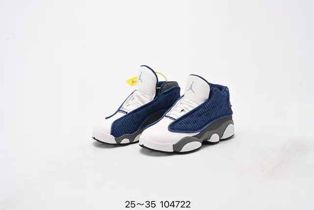 Air Jordan 13 White Neon Lime Green Kids Basketball Shoes 12
