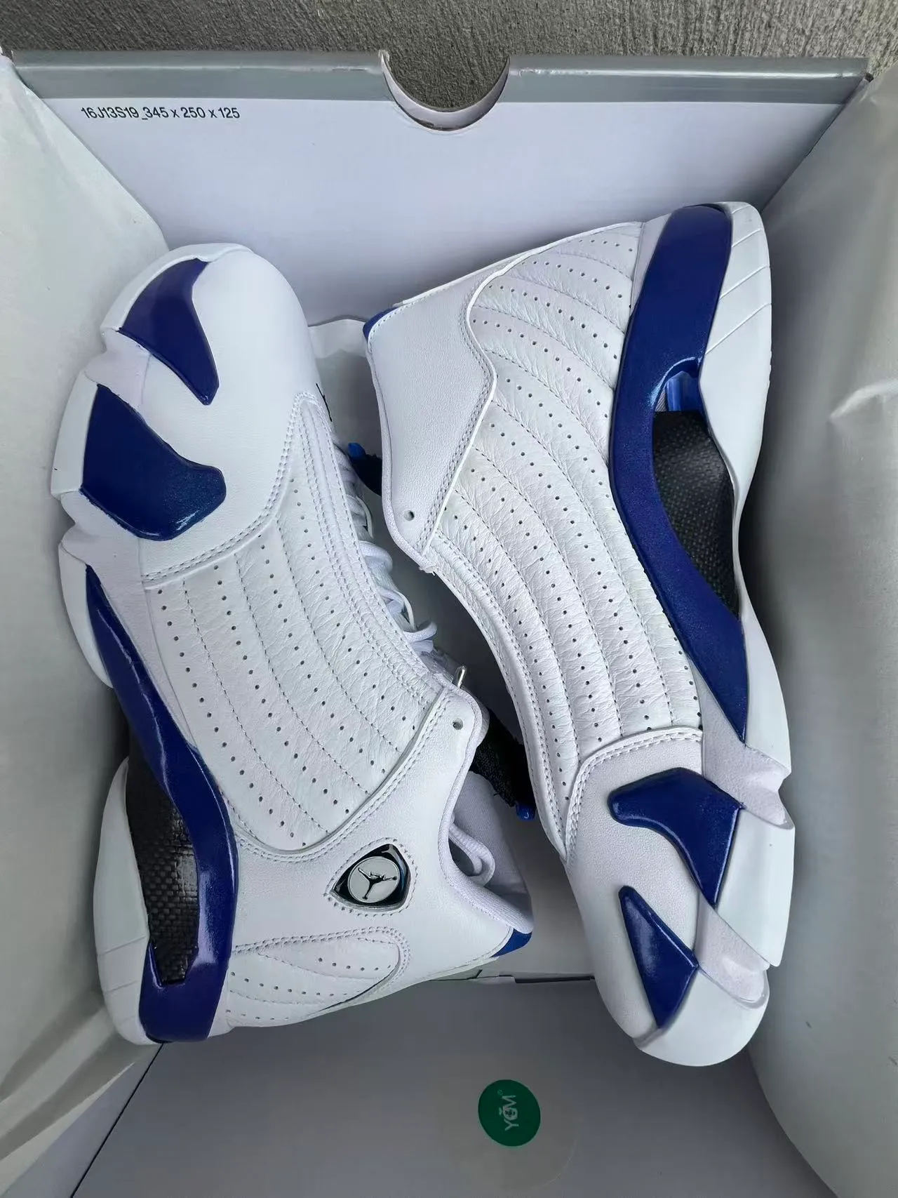 Air Jordan 14 白色皇家蓝篮球鞋 4
